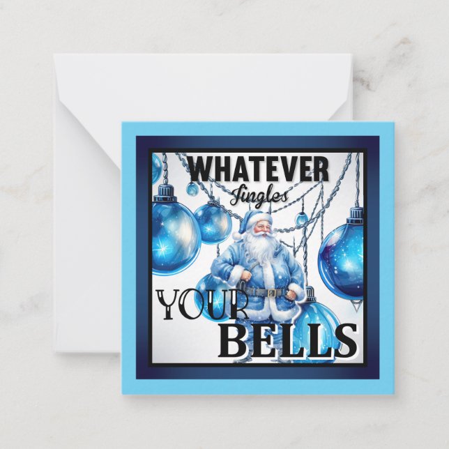 Cartão De Notas Natal Retrô Divertido (Frente)