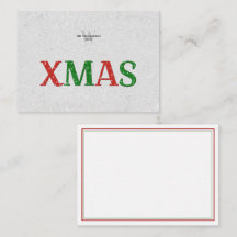 Natal Vermelho Verde Rhinestone Personalizado Famí