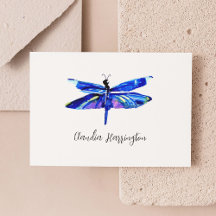 Natureza Elegante De Dragonfly Azul Minimalista In