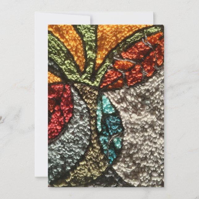 Cartão De Notas Needle Punch Design greeting card (Frente)