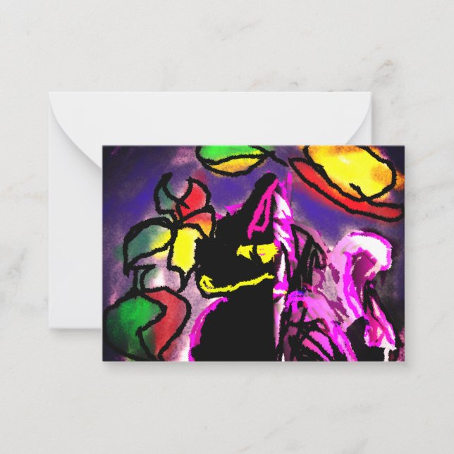 Cartão De Notas Negra (Frente)