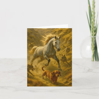 Cartão De Notas Nellie & Charlie Small, placa de nota dobrada de 4