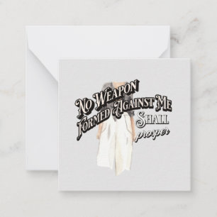 Cartão De Notas Nenhuma arma formada contra mim