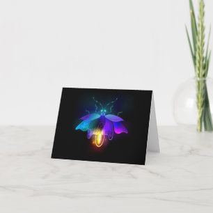 Cartão De Notas Neon Firefly a preto
