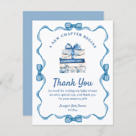 Cartão De Notas new chapter begins, blue ribbon books thank you