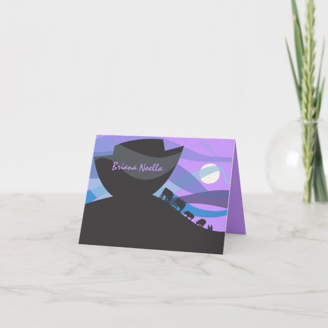 Cartão De Notas Noah's Ark Invitation Thank You Card (Frente)