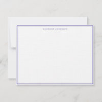 Nome de Borda Escuro e Fino Púrpura Clássico