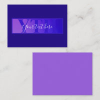 Nome de Script Elegante Moderno e Monograma Roxo
