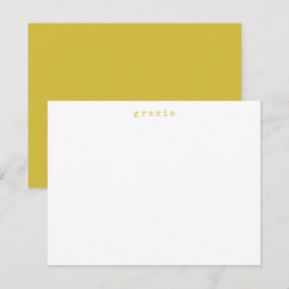 Cartão De Notas Nome Personalizado da Máquina de Digitalização Ret