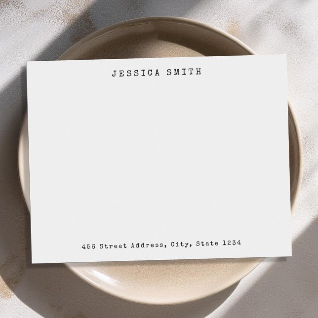 Cartão De Notas Nome Personalizado da Máquina de Digitalização Vin (Criador carregado)