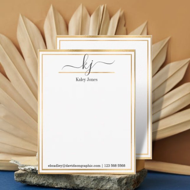 Cartão De Notas Nome Personalizado | Da Mesa Do (Criador carregado)