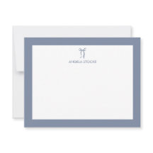 Nome Personalizado Laço Azul Empoeirado