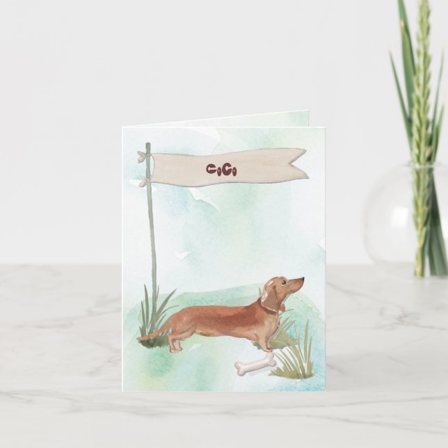 Cartão De Notas Nome Personalizado Pet Pet de Chocolate (Frente)