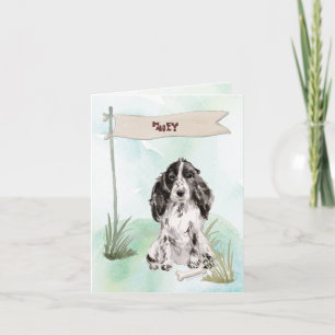 Cartão De Notas Nome Personalizado Pet Pet de Chocolate