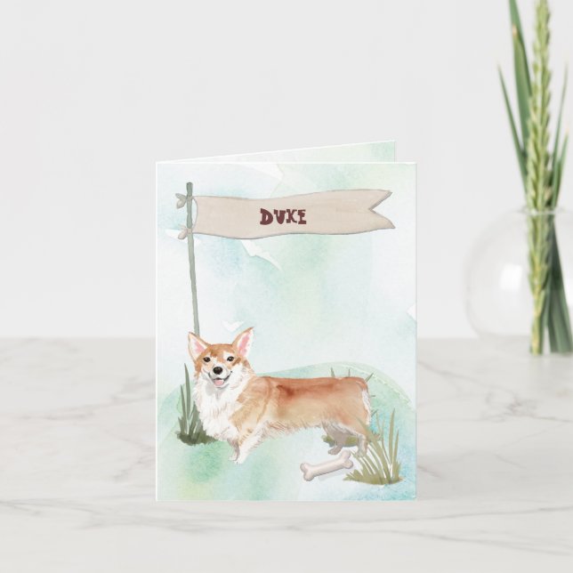 Cartão De Notas Nome Personalizado Pet Pet de Chocolate (Frente)