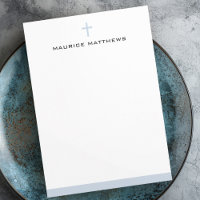 Nome simples de cruz azul empoeirado borda plana