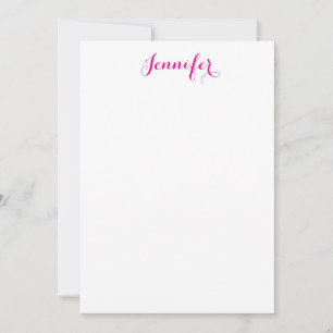 Cartão De Notas Nome simples minimalista moderno elegante profissi