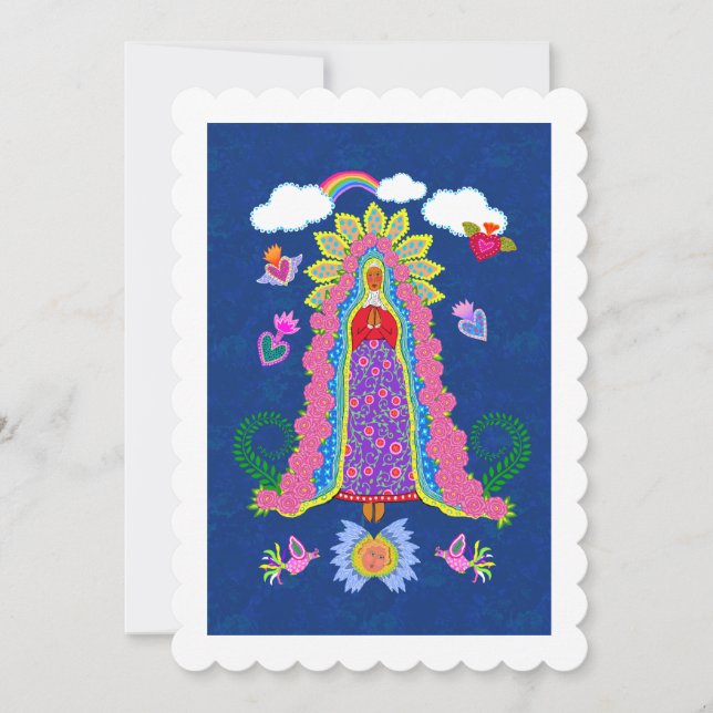 Cartão De Notas Nossa Senhora Victor Hugo Flat Note Card (Frente)