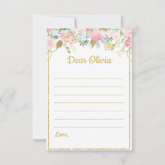 Cartão De Notas Nota de Cápsula de Tema Unicórn