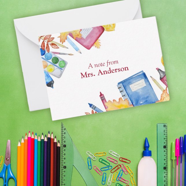 Cartão De Notas Nota Do Professor (Criador carregado)