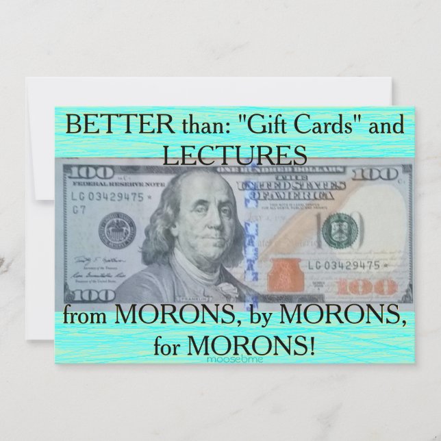 Cartão De Notas Nota sobre estrelas de cem dólares nos EUA (Frente)