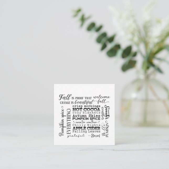 Cartão De Notas Note Card (Em pé/Frente)