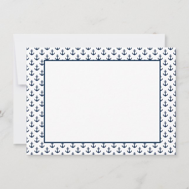 Cartão De Notas Note Card Anchor (Frente)