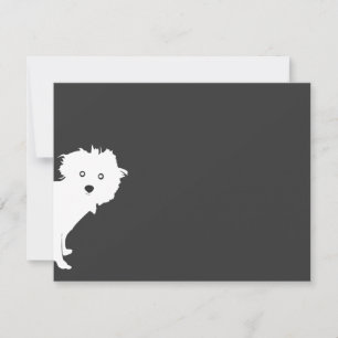 Cartão De Notas Notecard Flat Pup Bonito