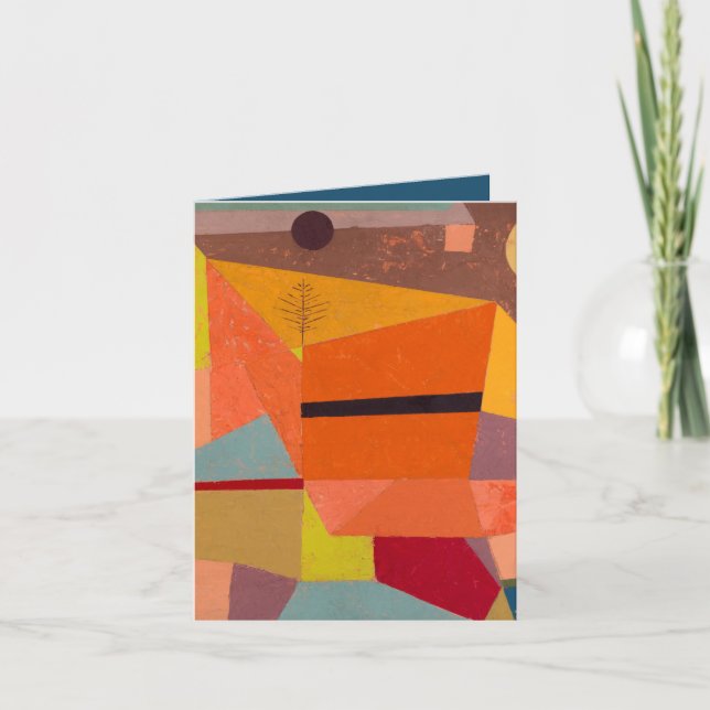 CARTÃO DE NOTAS NOTECARD: PAUL KLEE: PAISAGEM DE MONTANHA (Frente)