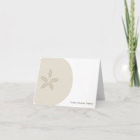 Notecard personalizado de dólar de areia