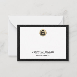 Cartão De Notas Notecard personalizado do agente imobiliário