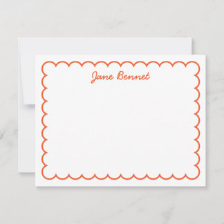 Cartão De Notas Notecard Scallop