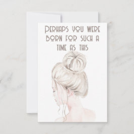 Cartão De Notas Notecard Verso de Bíblia da Esther