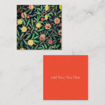 NOTECARD: WILLIAM MORRIS; POMEGRANATOS