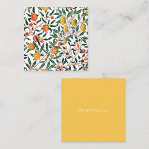 CARTÃO DE NOTAS NOTECARD: WILLIAM MORRIS; POMEGRANATOS