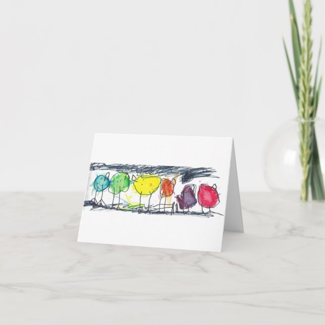 Cartão De Notas Notecards de aves (Frente)