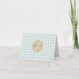Cartão De Notas Noteclados Retro Monogrambatik