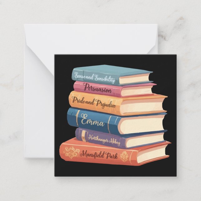 Cartão De Notas Novelas de Jane Austen VII (Frente)