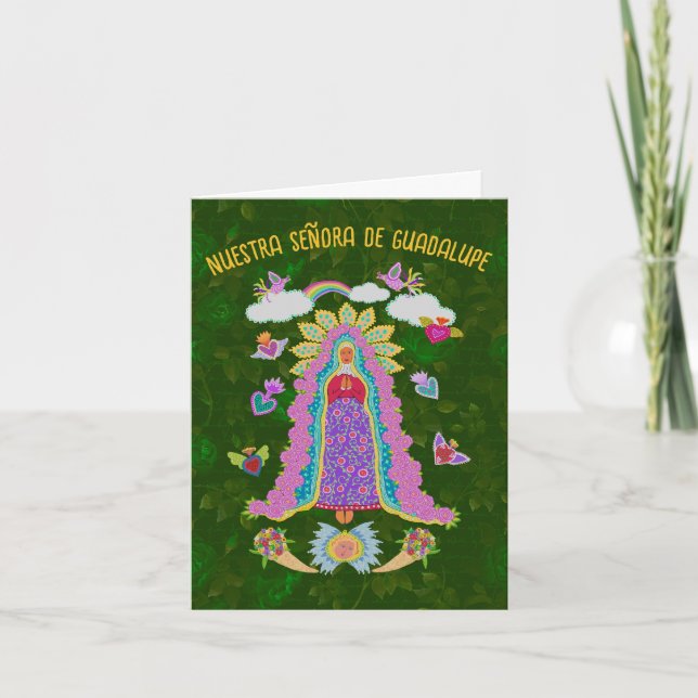 Cartão De Notas Nuestra Verde Señora de Guadalupe (Frente)
