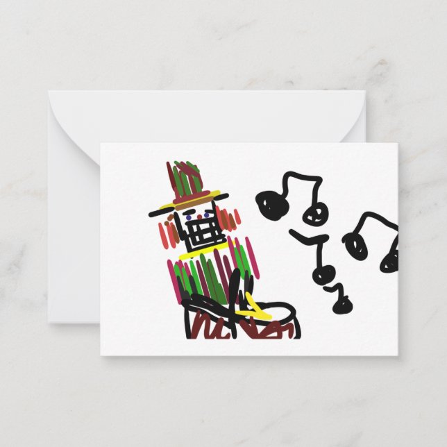 Cartão De Notas Nutcracker Natal cantam  (Frente)