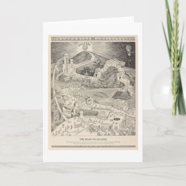 Cartão De Notas O Caminho para o Sucesso (Frente)