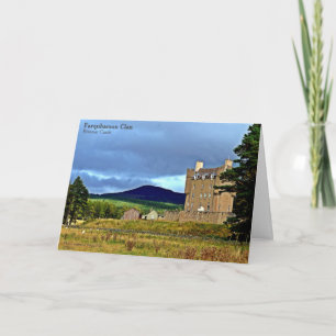 Cartão De Notas O Castelo Braemar de Farquharson Clan, Escotos Cên