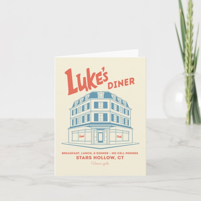 Cartão De Notas O Diner do Luke Stars Hollow Design (Frente)