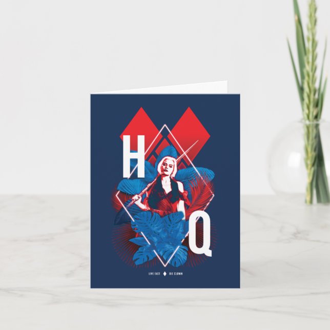 Cartão De Notas O Esquadrão Suicida | Harley Quinn Fern e Diamante (Frente)