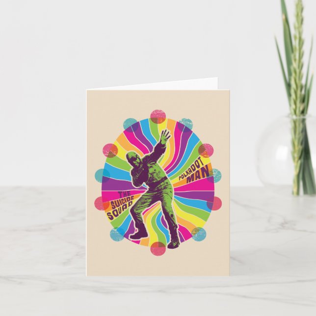 Cartão De Notas O Esquadrão Suicida| Polka-Dot Man Psicedélico (Frente)