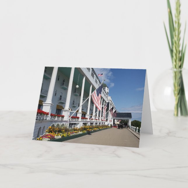 Cartão De Notas O Grand Hotel em Mackinac Island, Michigan (Frente)