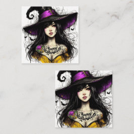 Cartão De Notas O Halloween acabou de ser Witchier com "Feliz Hall