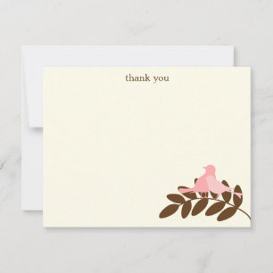 Cartão De Notas O jardim mostra em silhueta o obrigado liso você