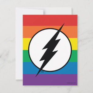 Cartão De Notas O logotipo Flash Rainbow