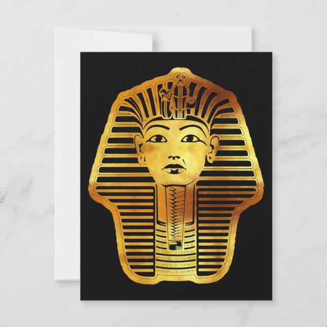 Cartão De Notas O Ouro egípcio Tutankhamun Mask (Frente)